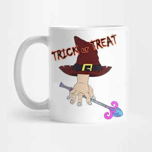 Enchanted Halloween hat trick or treat in orange Mug